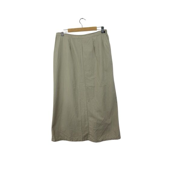 ExOfficio Travel 14 Skirt Midi A-Line Lightweight Beige Tan Womens - Picture 1 of 10